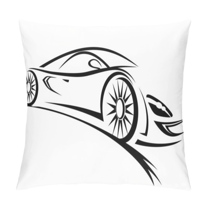 Personality  Racing Car Pillow Covers