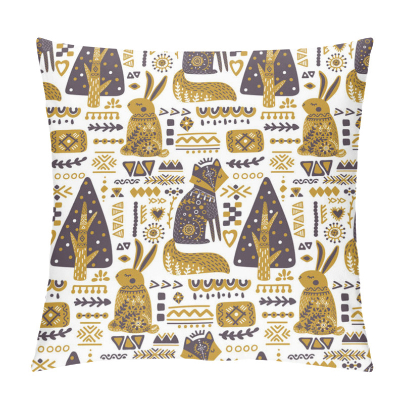 Personality  Folk Art Pattern Pillow Covers