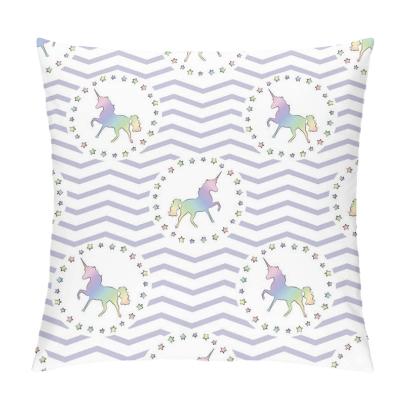 Personality  Unicorn. Gold Pattern Pillow Covers