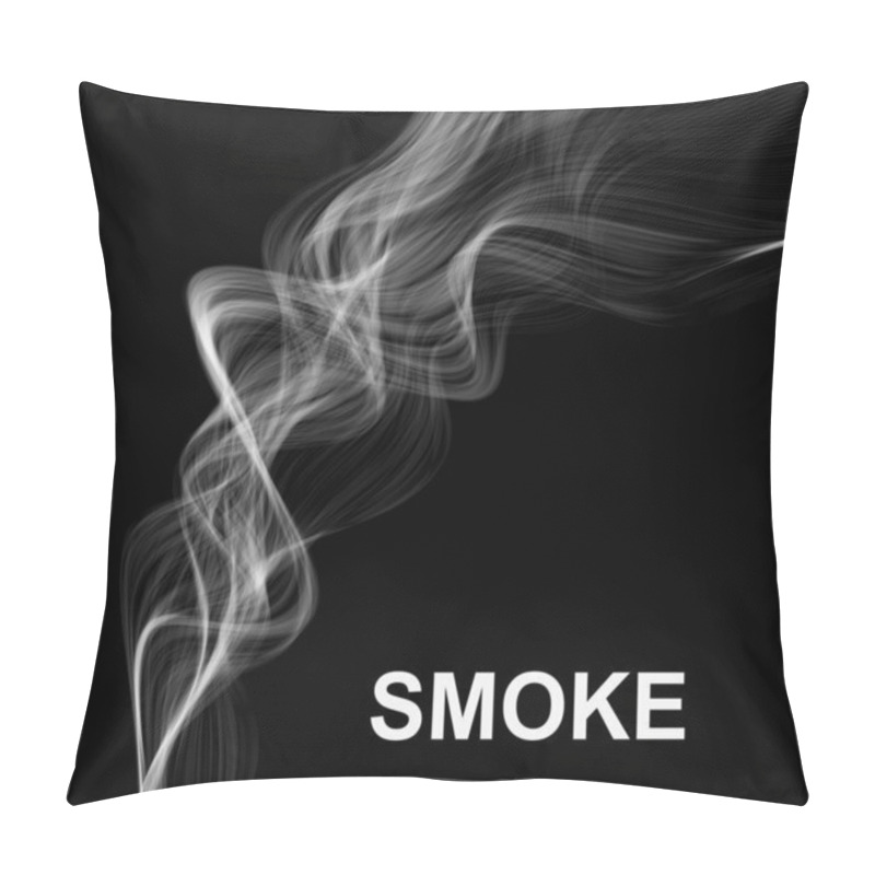 Personality  Vector Smoke Background. Pillow Covers