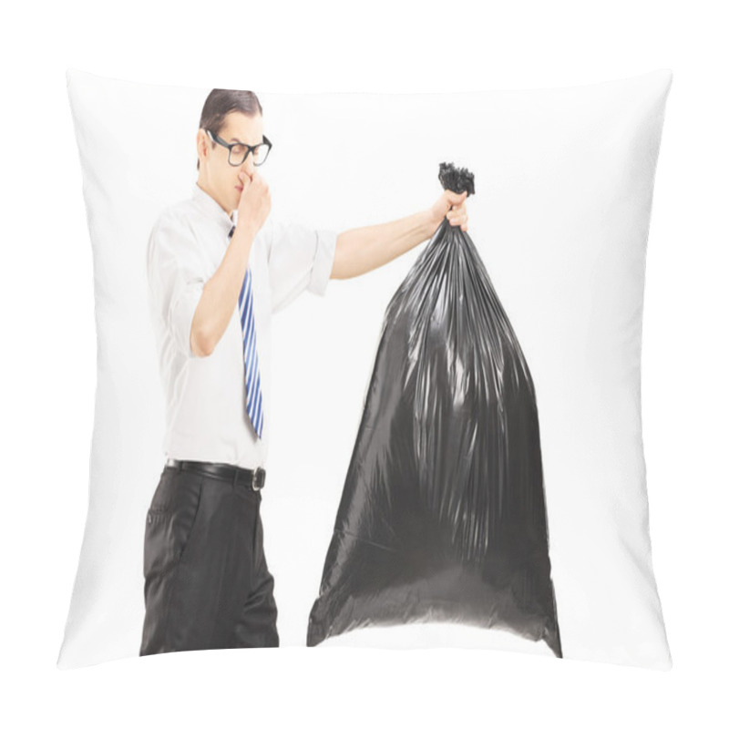 Personality  Male Closing Nose, Carrying Garbage Pillow Covers