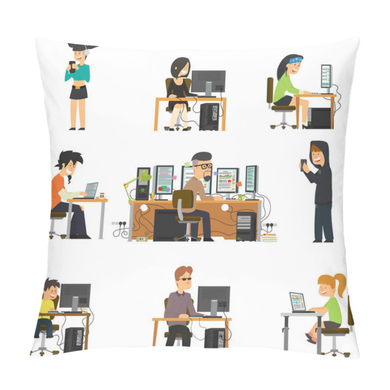 Personality  Different People Work And Play Fun For Different Electronic Gadgets. Pillow Covers