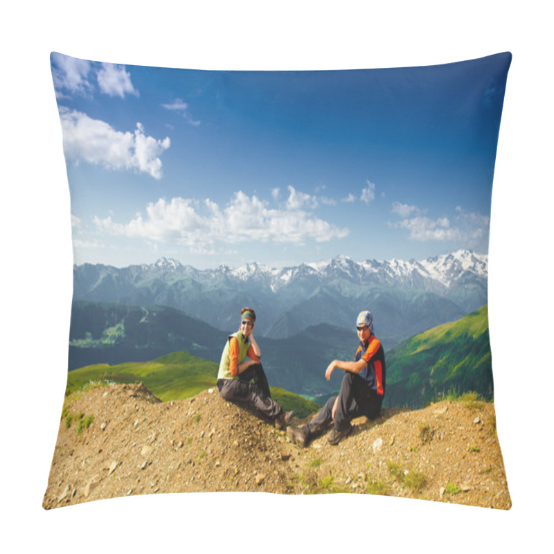 Personality  Hiker At The Rest Pillow Covers