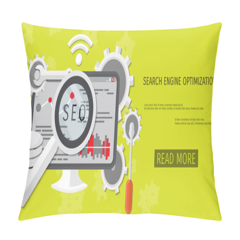 Personality  Vector Flat Concept Of Programming And Coding Pillow Covers