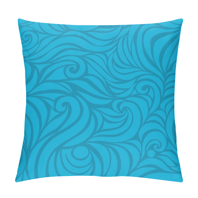 Personality  Waves. Seamless Background Pillow Covers