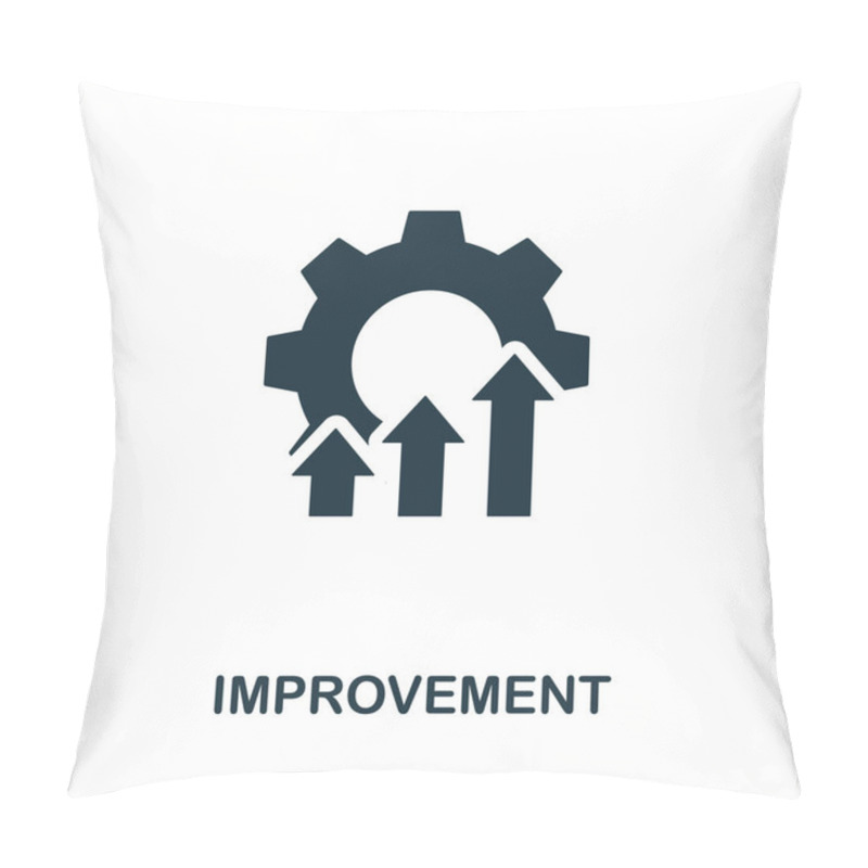 Personality  Improvement Vector Icon Symbol. Creative Sign From Quality Control Icons Collection. Filled Flat Improvement Icon For Computer And Mobile Pillow Covers