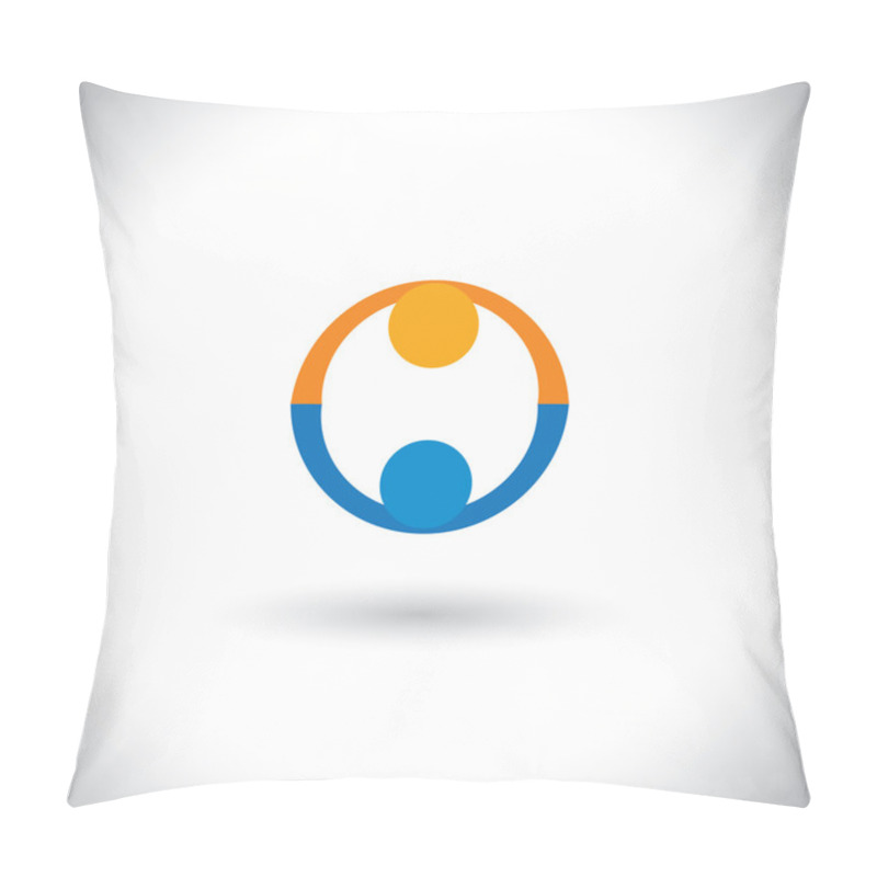 Personality  Concept Vector Of People Icons Greeting, Partnership, Deal. Pillow Covers