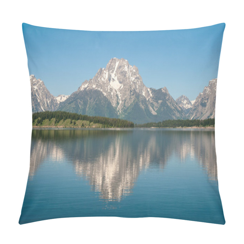 Personality  Morning On The Jackson Lake, Grand Teton National Park Pillow Covers