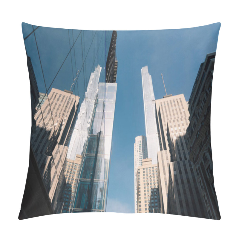 Personality  Low Angle View Of Central Park Tower In Manhattan In New York City Pillow Covers