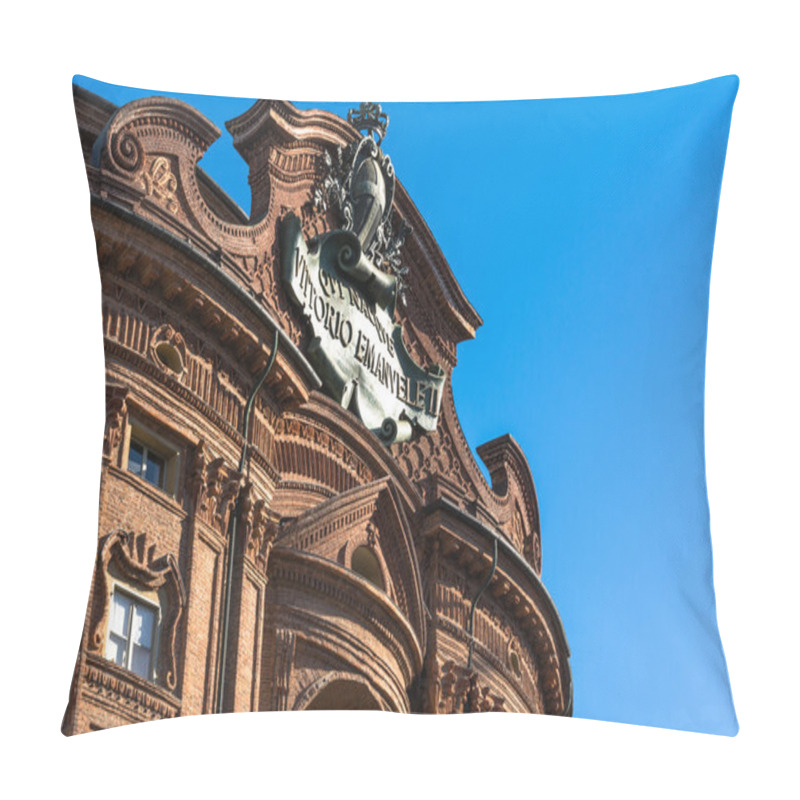 Personality  Detail Of Palazzo Carignano, Turin Pillow Covers