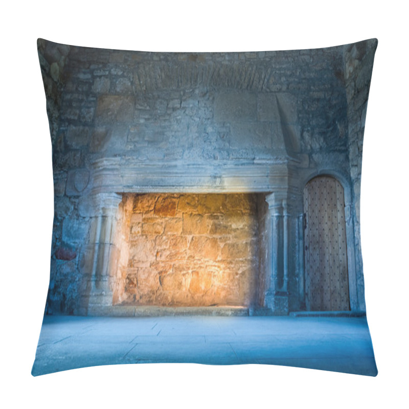 Personality  Warm And Cold Light In Medieval Castle Pillow Covers