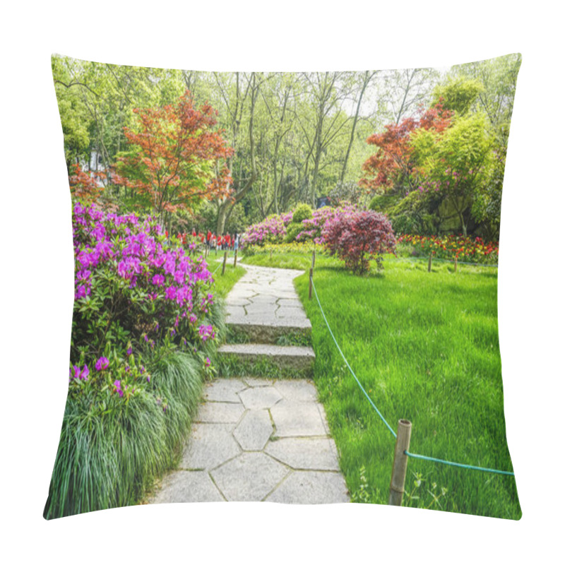 Personality  Park Flower Beds Green Pillow Covers