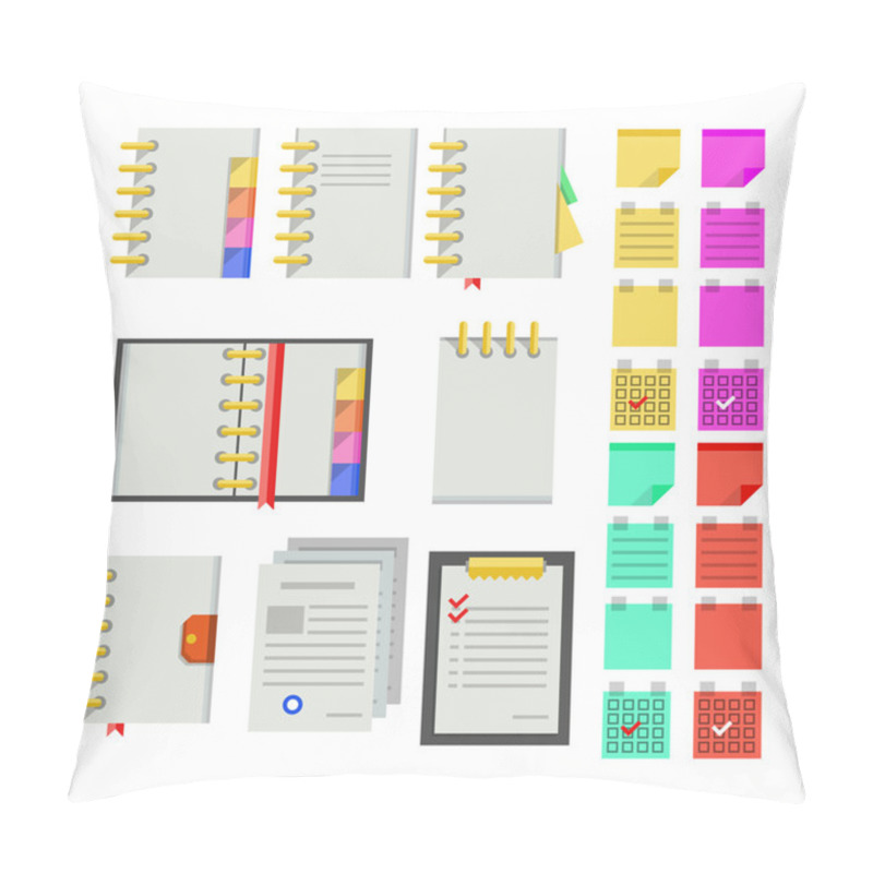 Personality  Flat Icons For Notebooks Pillow Covers