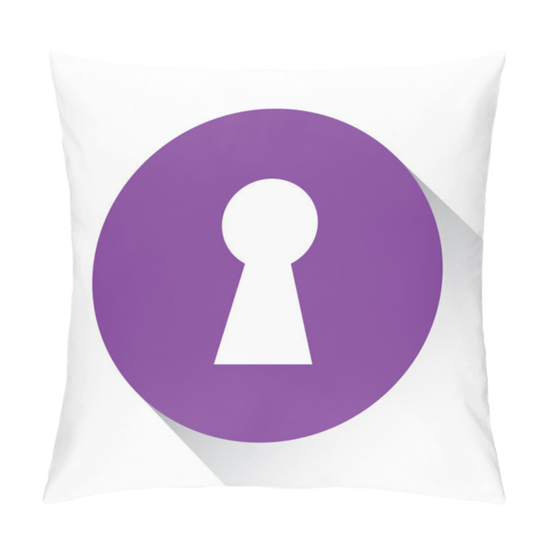 Personality  Purple Icon Isolated On A White Background - Keyhole Pillow Covers