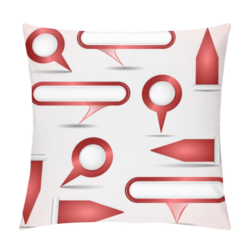 Personality  Set Of Red Pointers Pillow Covers