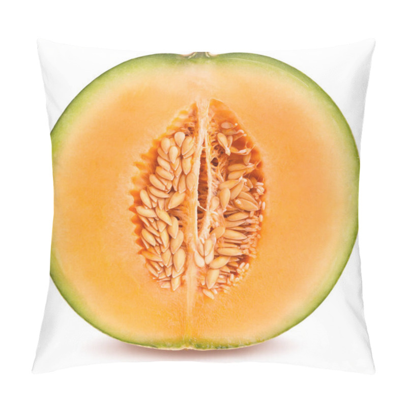 Personality  Sliced Cantaloupe Melon Path Isolated Pillow Covers