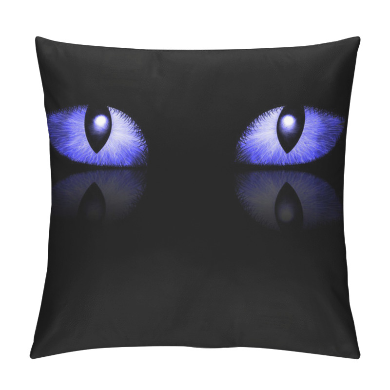 Personality  Two Feline Eyes Pillow Covers