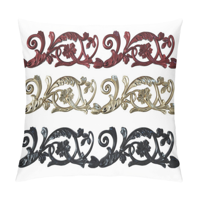 Personality  Volumetric Ornament On A White Background, 3D Rendering Pillow Covers