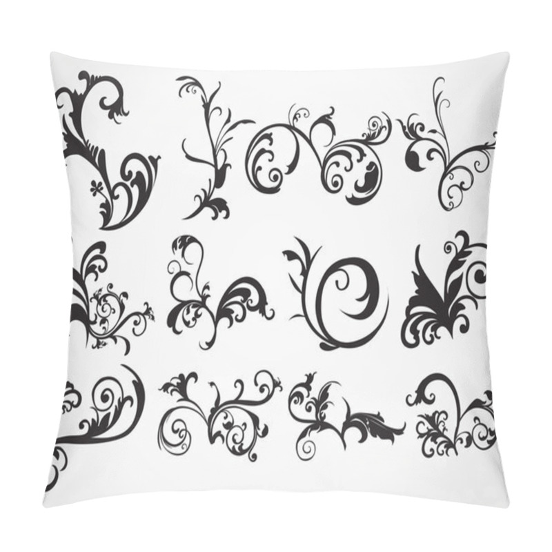 Personality  Artistic Floral Tattoos Background Pillow Covers