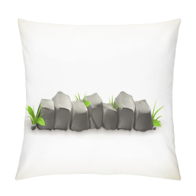 Personality  Stones And Grass Pillow Covers