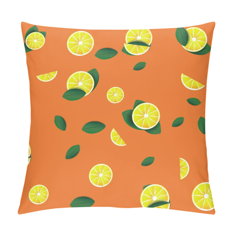 Personality  Lemon Slices Background Pattern Pillow Covers