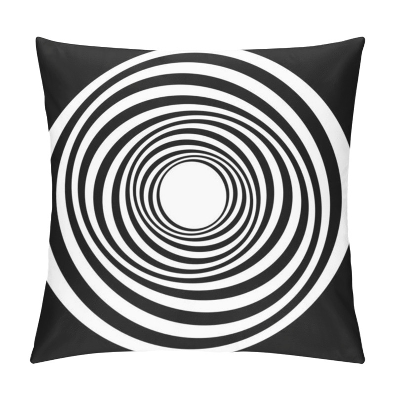 Personality  Concentric Circles Abstract Visual Design Element Pillow Covers