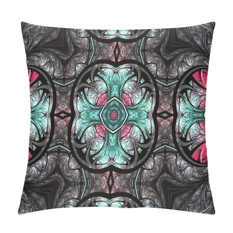 Personality  Abstract Fractal Mandala, Digital Artwork For Creative Graphic Design Pillow Covers