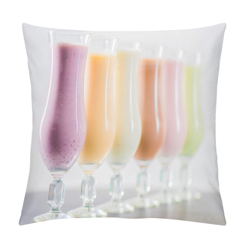 Personality  Delicious Milkshakes In Glasses  Pillow Covers