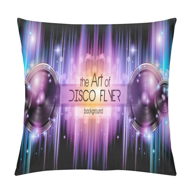 Personality  Disco Club Flyer Template Pillow Covers