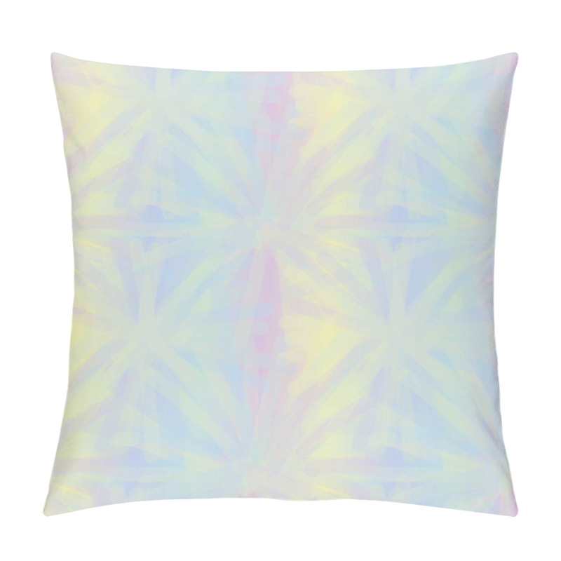 Personality  Seamless Vector Tie Die Inspired Pattern With Iricescent Gradient In Pastel Rainbow Colors Pillow Covers