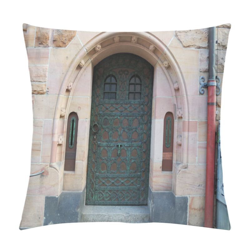 Personality  Enforced Door To Medieval House, Freibur Pillow Covers