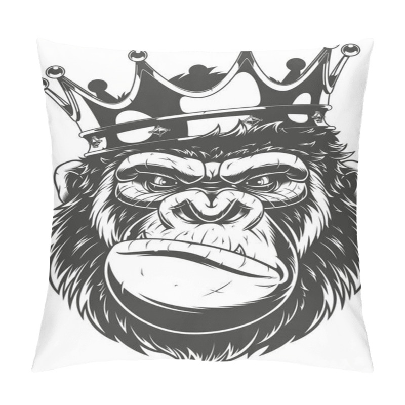 Personality  Ferocious Gorilla Head Pillow Covers