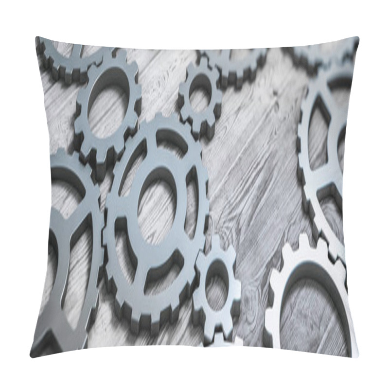 Personality  Gear Concept. Communications Resource Ideas Pillow Covers