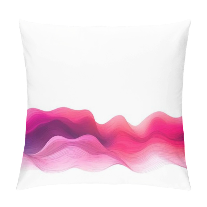 Personality  Abstract Wave Background. Vector Illustration. Can Be Used For Advertisingeting, Presentation. Watercolor Background. Red, Pink, Purple And White Waves. Pillow Covers