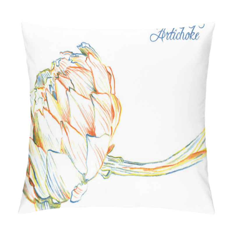 Personality  Hand Drawing Artichoke Pillow Covers