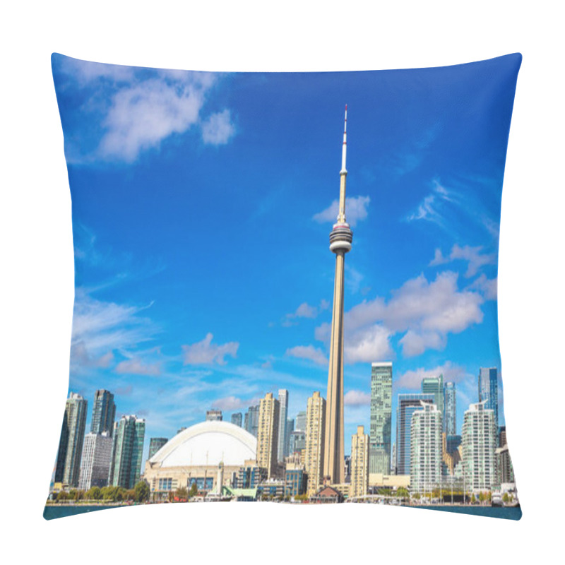 Personality  Panoramic View Of Toronto Cityscape  In A Sunny Day, Ontario, Canada Pillow Covers