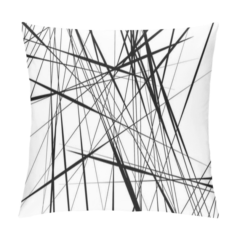 Personality  Random Chaotic Lines Pattern  Pillow Covers