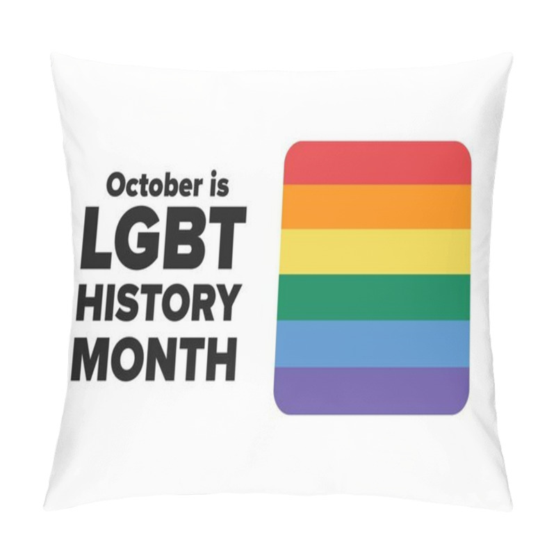 Personality  LGBT History Month. Holiday Concept. Template For Background, Banner, Card, Poster With Text Inscription. Vector EPS10 Illustration. Pillow Covers