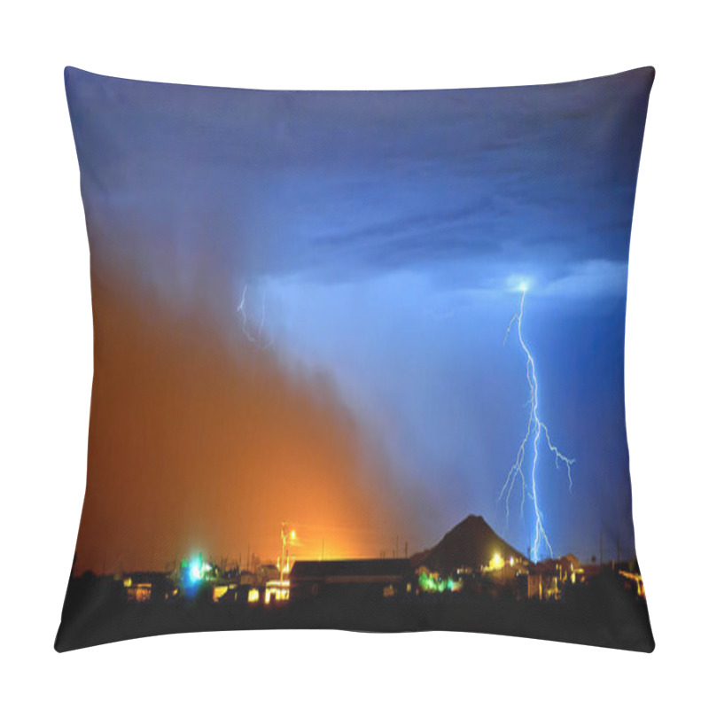 Personality  Monster Dust Storm Approaching In Arizona Pillow Covers