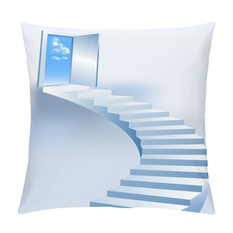 Personality  Steps, Stairway To The Sky Pillow Covers