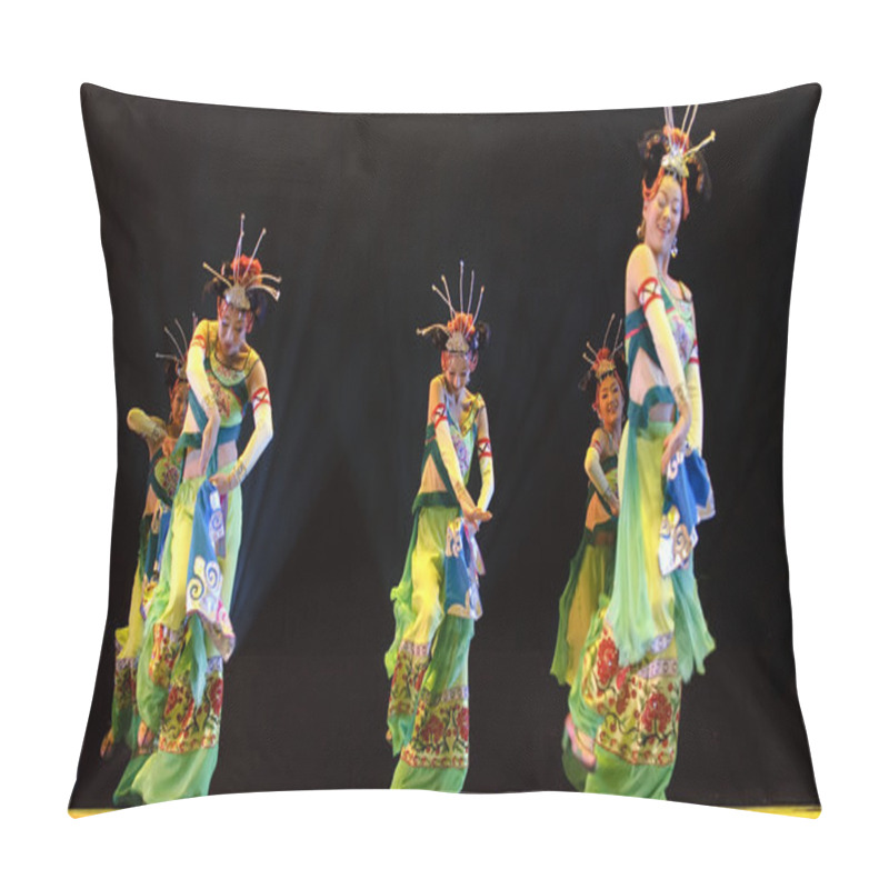 Personality  Chinese Yi Ethnic Dancers Pillow Covers