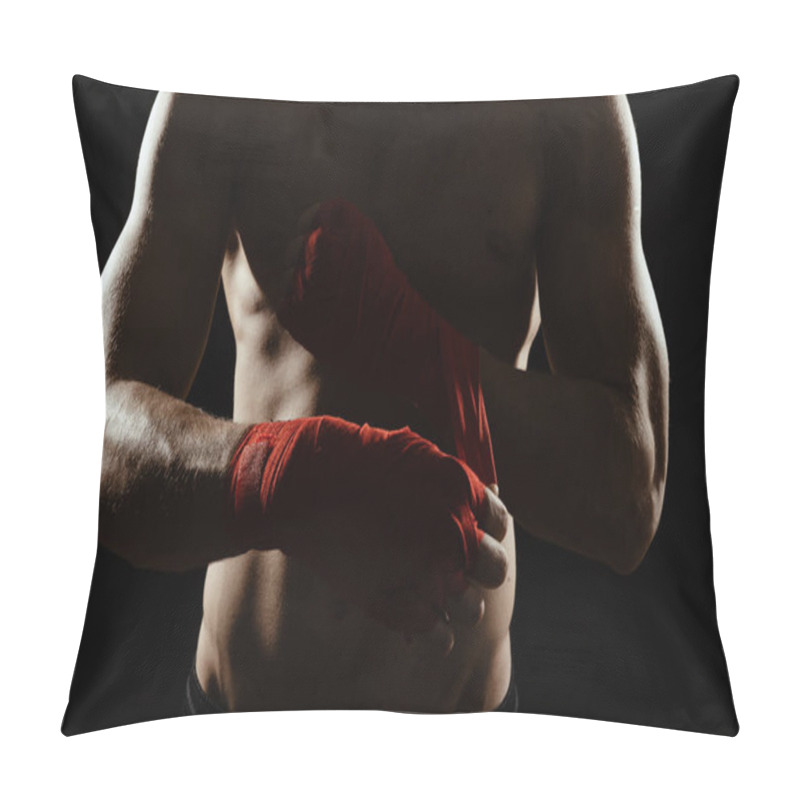 Personality  Close Up Boxer Bandaging Hands Pillow Covers