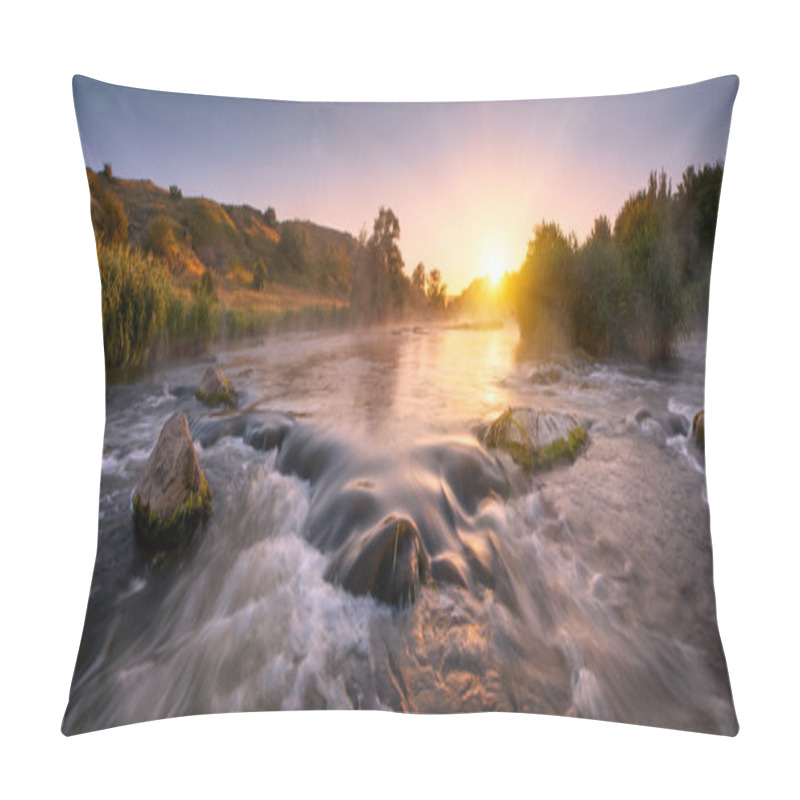 Personality  Beautiful Fogy River Morning Pillow Covers