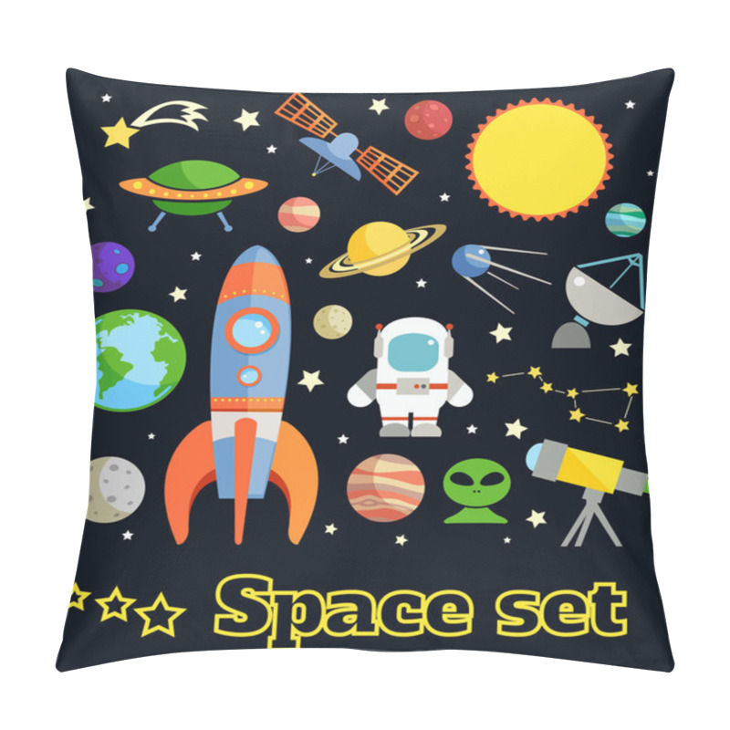 Personality  Space Elements Set Pillow Covers