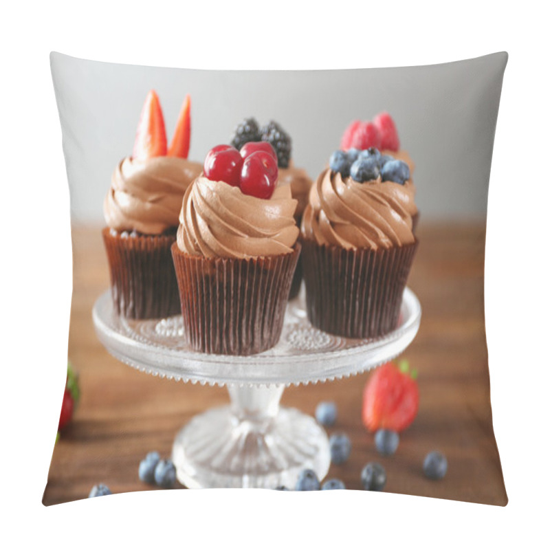 Personality  Tasty Chocolate Cupcakes   Pillow Covers