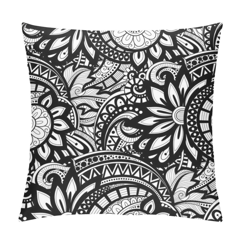 Personality  Monochrome Abstract Floral Pattern Pillow Covers