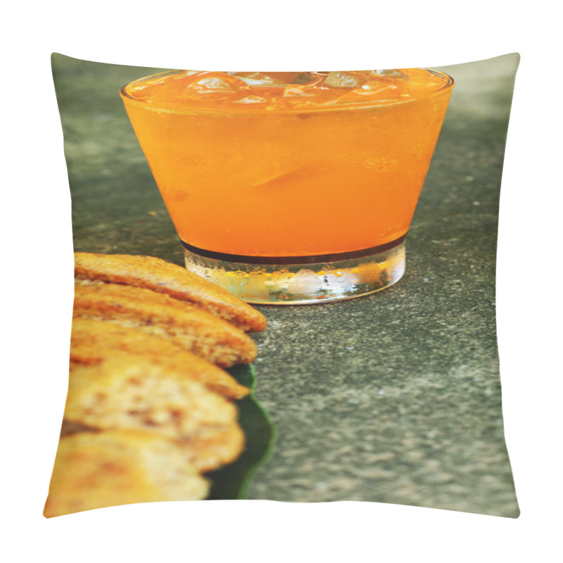 Personality  Banana Cake - Soft Orange. Pillow Covers