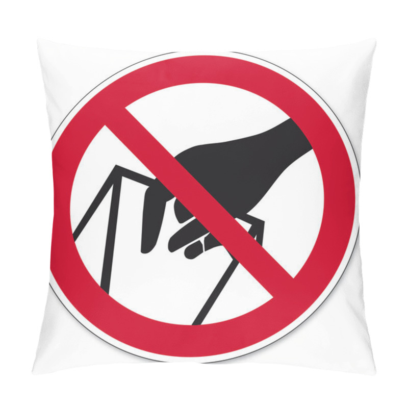 Personality  Prohibition Signs BGV Icon Pictogram Reach Into The Bed Of Forbidden Pillow Covers