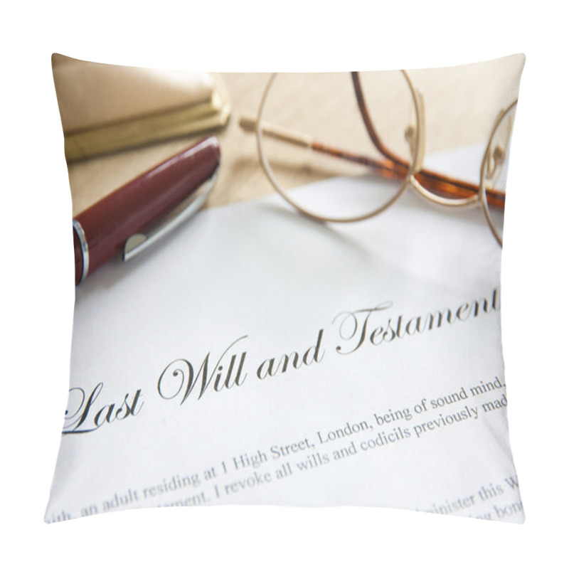 Personality  Last Will And Testament Pillow Covers