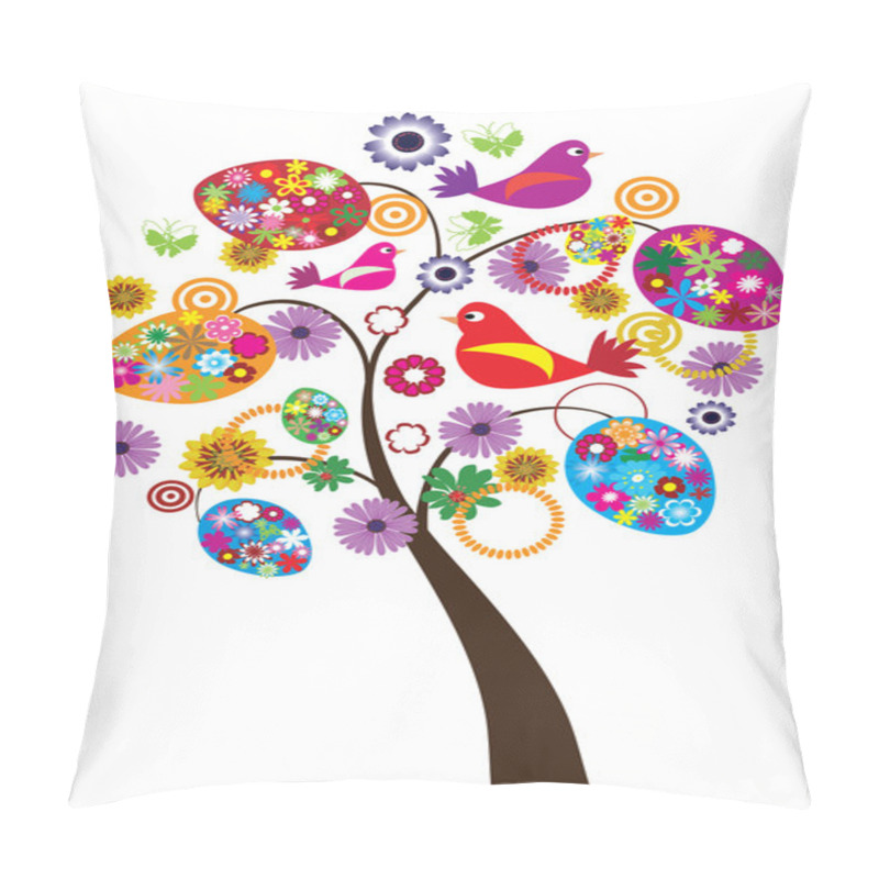 Personality  Easter Tree Pillow Covers